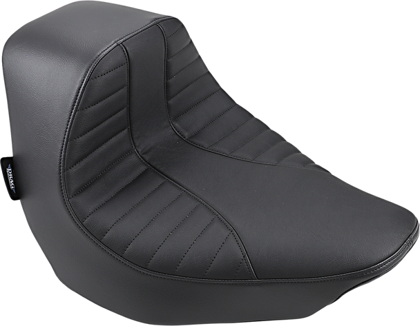 Drag Specialties 0802-1185 EZ-Solo Seat - Scorpion Stitch - Vinyl - FLFB/S 18-22