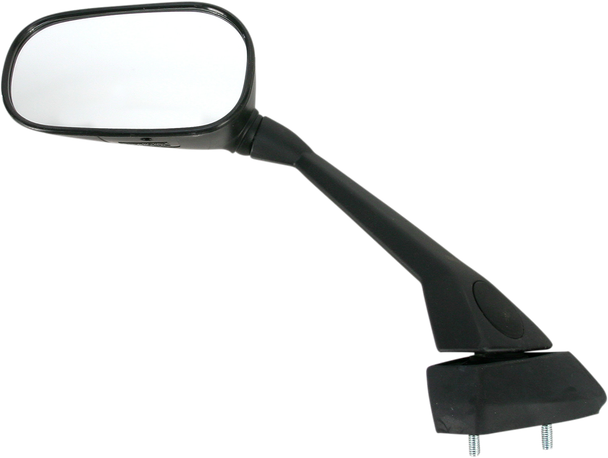 Emgo 20-37432 Mirror - Side View - Rectangle - Black - Left