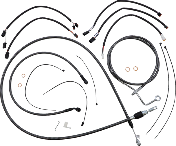 Magnum Shielding 7871132 Karbonfibr Designer Handlebar Installation Kit - 21-23