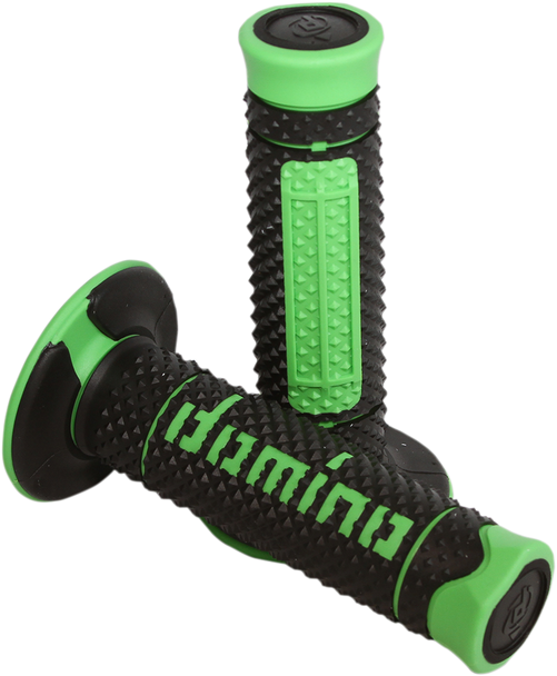 Domino A26041C4440A7-0 Diamonte Grips - Dual Compound - Black/Green