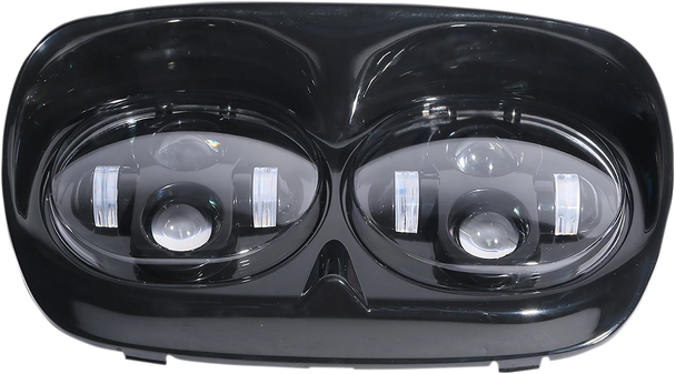 Rivco Products LED-145B Headlight Assembly - LED - Black - Road Glide