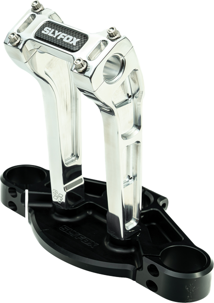 Slyfox Sf-1002-08-R Handlebar Riser Kit - Pullback - 1" Clamping - 8" Rise - Raw