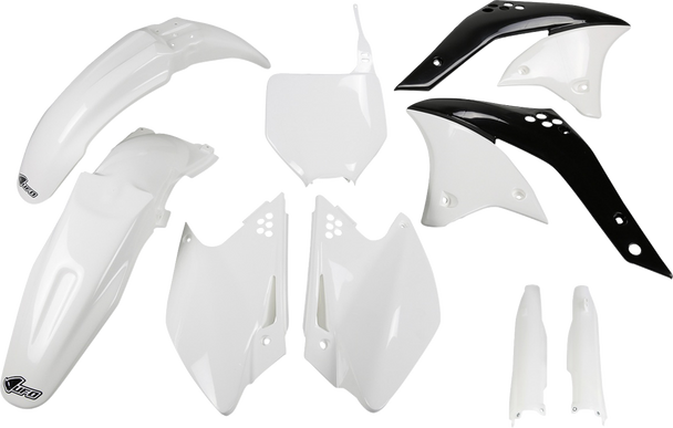 UFO KAKIT208F@047 Body Kit - White/Black - for Kawasaki - Kxf 07