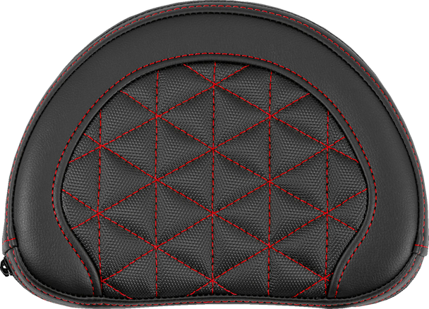 Saddlemen 051321104 Contoured Sissy Bar Pad - Tri-Gripper - Red Stitch