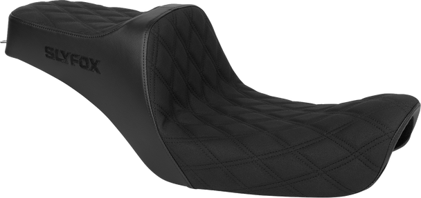 Slyfox 4703C-SlyFox High Noon Seat - Black Logo - Black Stitch - Fxd 96-03