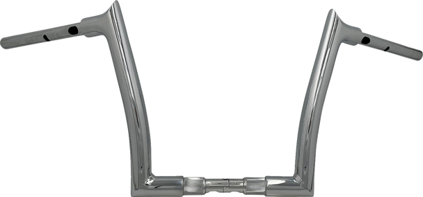 Fat Baggers Inc. 848012 1-1/2" Ez Install Pointed Top Handlebar - 12" - Chrome