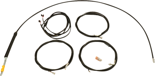 La Choppers LA-8059KT3-08B Complete Plug-and-Play Cable Kit - Black