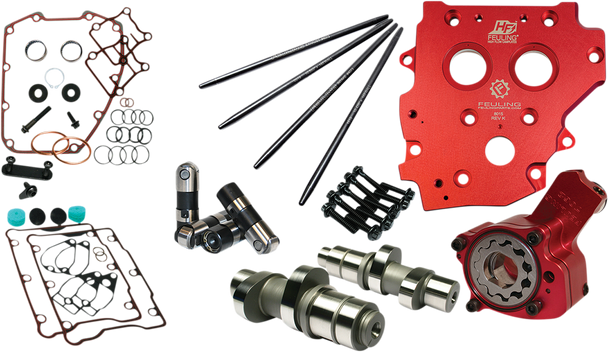 Feuling Parts 7217P Camchest Kit - w/One Piece Pushrods - Twin Cam 07-17