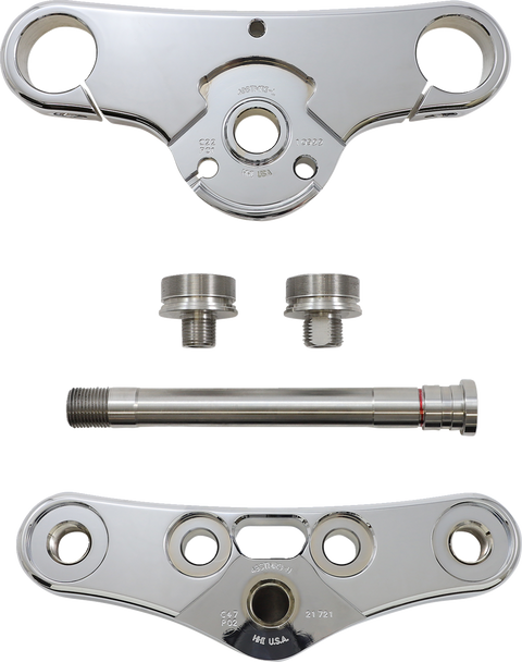 Hawg Halters 49WGCR3-ST18 Triple Tree - 49 MM - Chrome