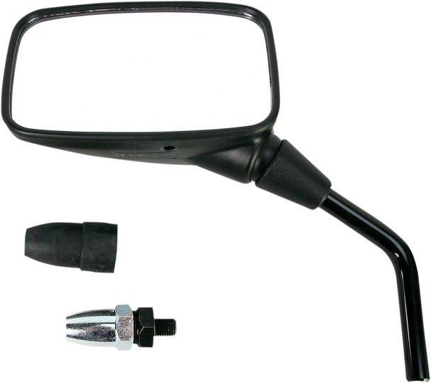 Emgo 20-43022 Mirror - Side View - Rectangle - Black - Left