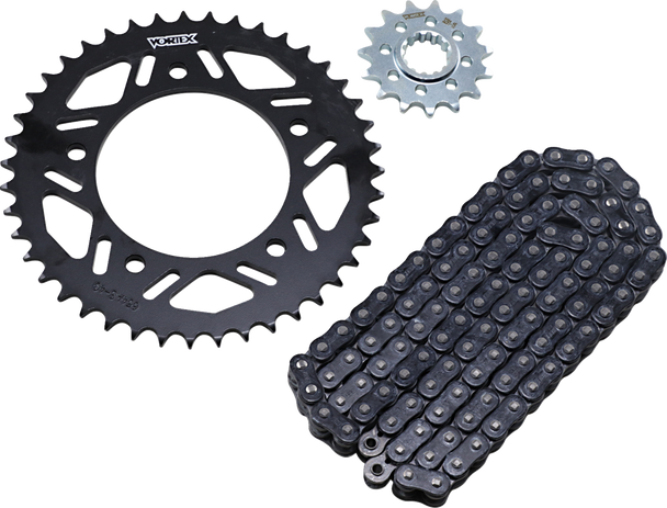 Vortex CK6377 Chain and Sprocket Kit - Hfrs - Black - for Yamaha YZF-R1/M