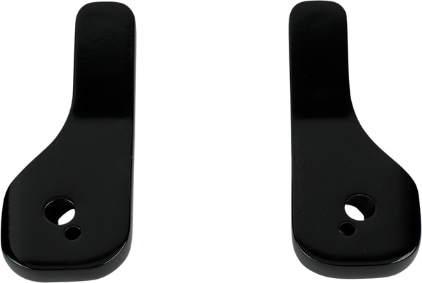 La Choppers La-9001-01B Brackets - Mirror/Drop Down - Black - Pair