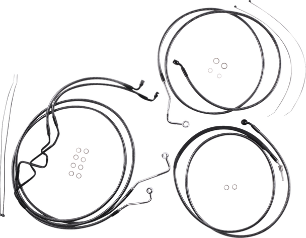 Magnum Shielding 787928 Karbonfibr Designer Handlebar Installation Kit - 17-20