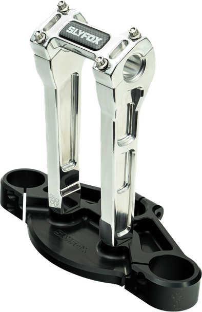 Slyfox Sf-1003-08-R Handlebar Riser Kit - Straight - 1-1/8" Clamping - Raw