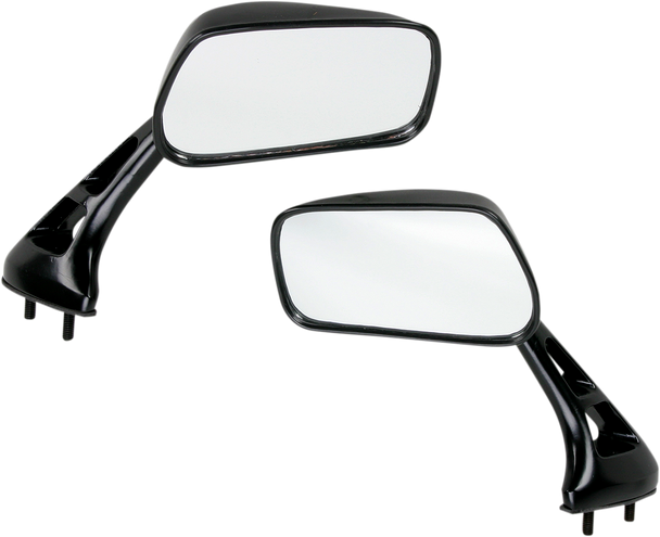 Emgo 20-69760 Mirrors - GSX-R/Mini - Side View - Rectangle - Black - Pair