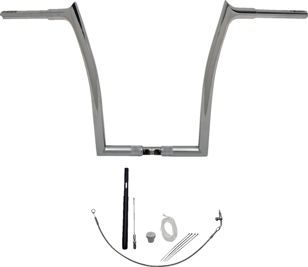 Fat Baggers Inc. 919916 1-1/4" Ez Install Pointed Top Handlebar Kit - 16"