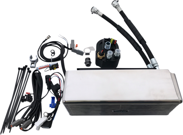 Ultracool DY-1CSS Oil Cooler Kit - Chrome - Dyna