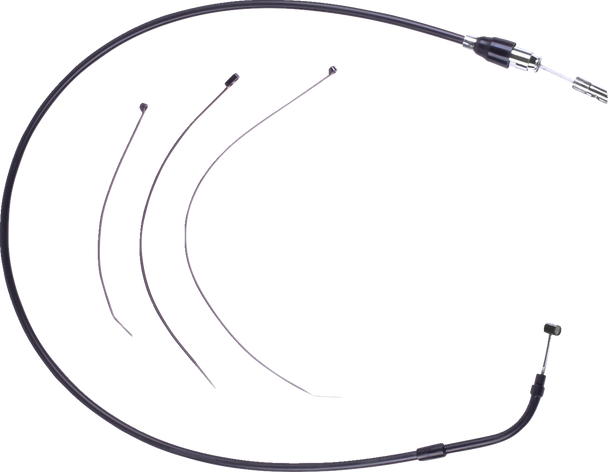 Drag Specialties 0652-3184 Quick Connect Clutch Cable - Upper - Stainless Steel