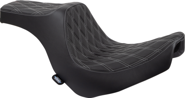 Drag Specialties 0802-1493 Predator III Seat - Dbl Diamond - FL/FX 18-22