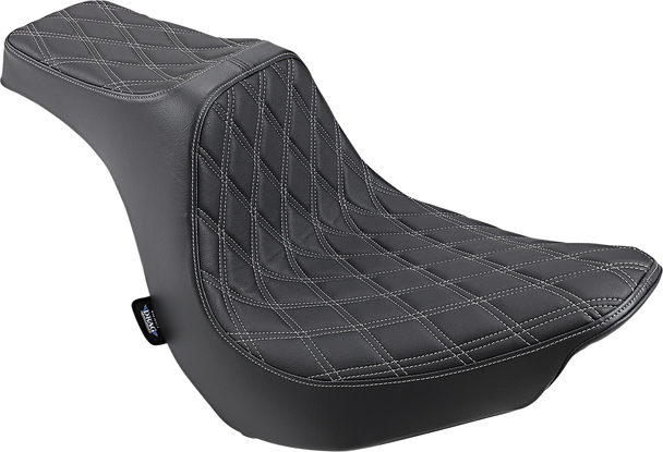 Drag Specialties 0802-1189 Predator III Seat - Dbl Diamond - FLFB/S 18-22