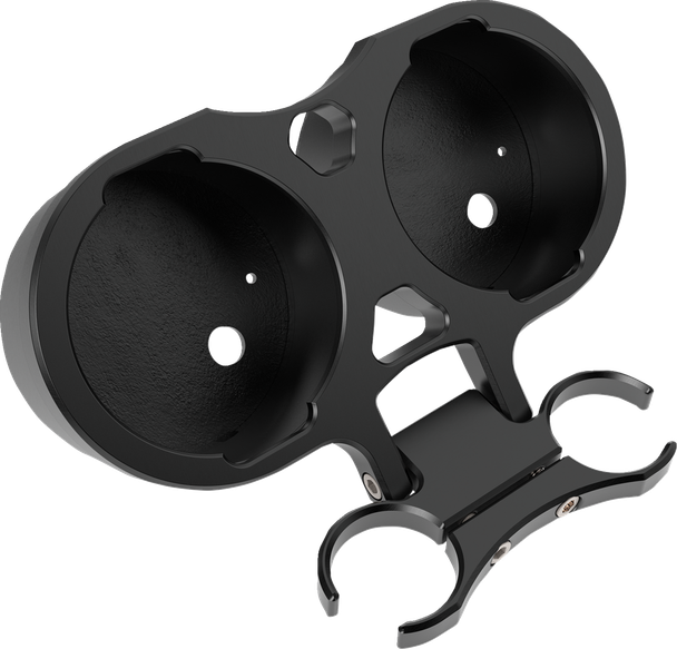 LA Choppers LA-7398-02B T-Bar Gauge Mount - Dual - Black - 1.00" Diameter