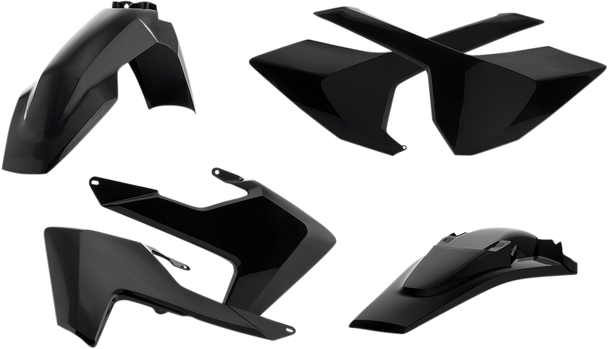 Acerbis Replica Plastic Kit Black - Fits: For Husqvarna FC 450 2016-2018