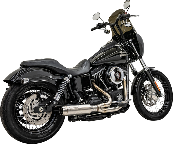 Bassani Xhaust 1D7SS 2-into-1 Ripper Exhaust System with Super Bike Muffler