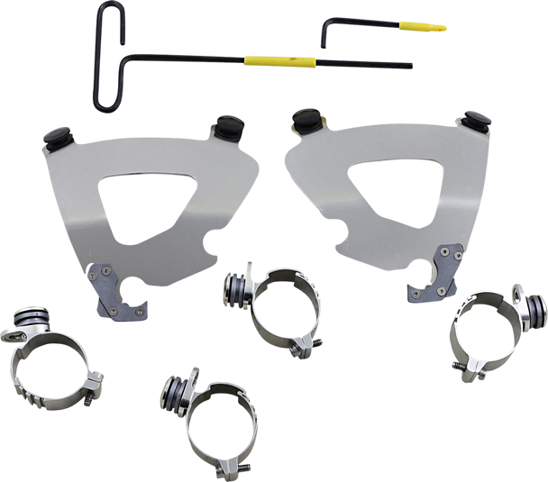 Memphis Shades MEK2057 Gauntlet Mounting Kit - Polished - XL