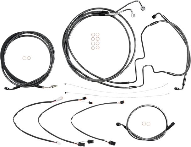 Magnum Shielding 787841 Karbonfibr Designer Handlebar Installation Kit - 17-20
