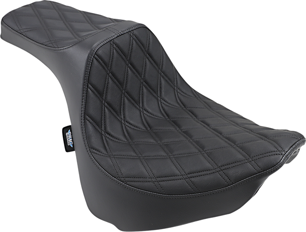 Drag Specialties 0802-1072 Predator III Seat - Dbl Diamond - FXFB/S 18-22