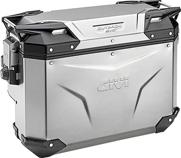 Givi OBKES33ARA Outback Evo Side Case - Right - 33 Liter - Silver