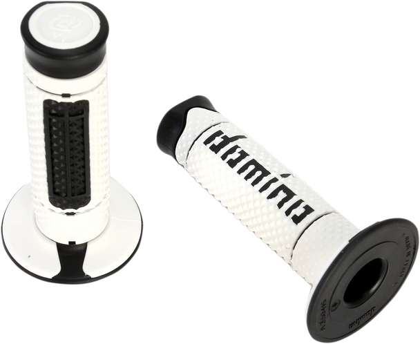 Domino A26041C4046A7-0 Diamonte Grips - Dual Compound - White/Black