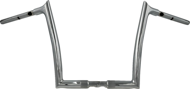 Fat Baggers Inc. 948012 1-1/4" Ez Install Pointed Top Handlebar - 12" - Chrome