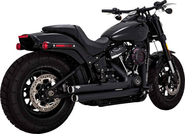 Vance & Hines 47339 Big Shots Staggered Exhaust System - Black
