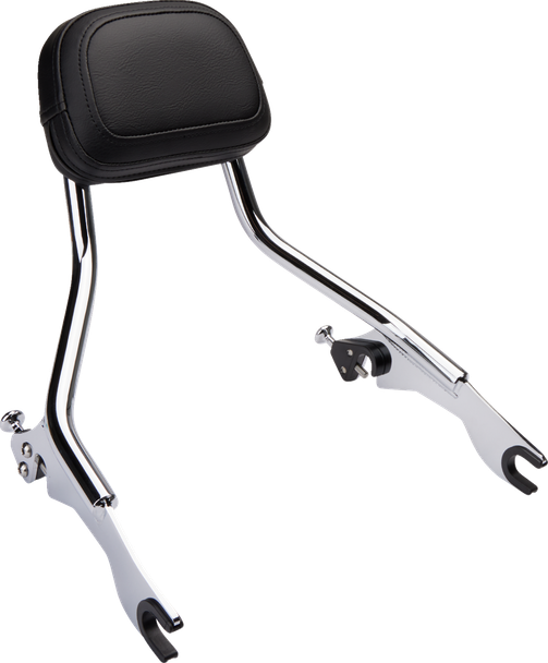 Cobra 602-2200 Detachable Backrest - Chrome - Short - FLH/FLT