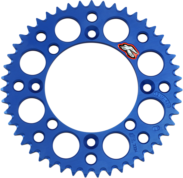 Renthal 121U-420-47GBBU Rear Sprocket - Aluminum - 47 Tooth - Blue - Yz 65