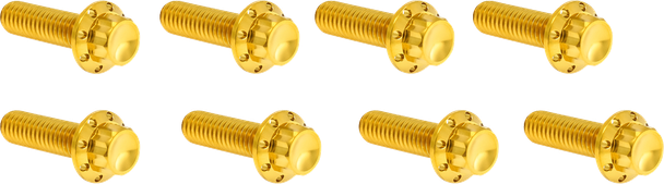 Arlen Ness 300-937 Bolt Kit - Lifter Block - 12-Point - Titanium - Gold