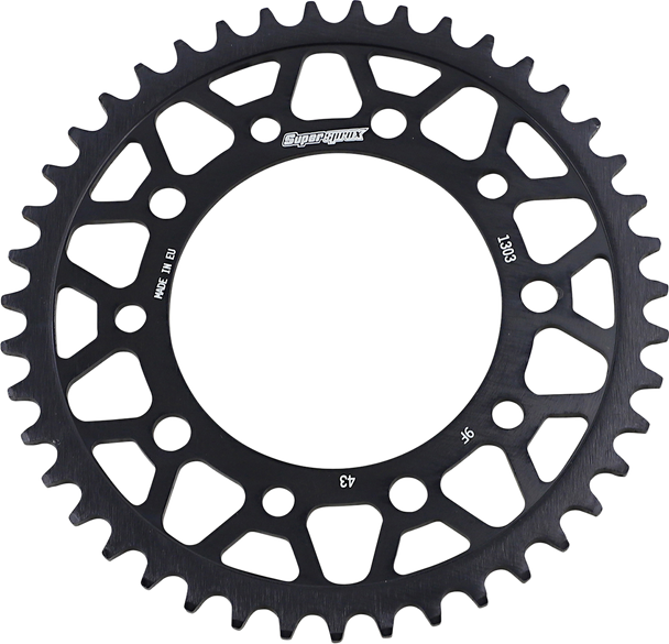 Supersprox RFE-1303-43-BLK Steel Rear Sprocket - 43 Tooth