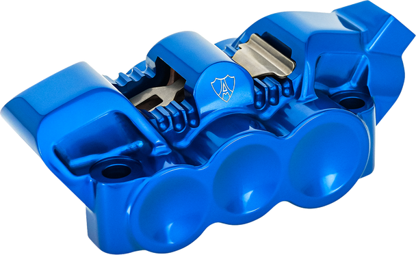 Arlen Ness 320-137 Monoblock Radial Brake Caliper - 100 mm - Left - Blue