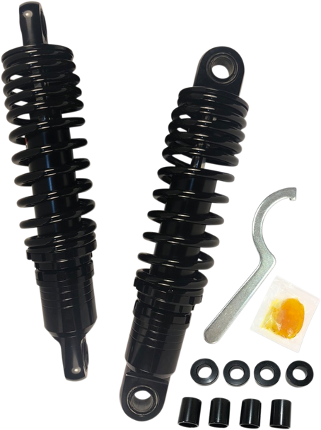 Drag Specialties 1310-1828 Prem Ride-Ht Adj Shocks - Black - Standard - 11.5"