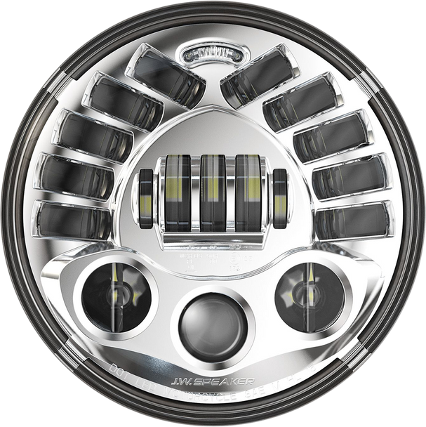 Custom Dynamics PB-7A-14-C Adaptive Headlight with Adapter - 7" - Chrome
