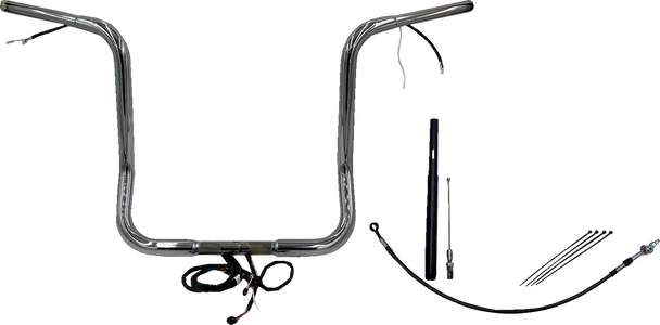 Fat Baggers Inc. 912516 Ez Install Wired 1-1/4" Round Top Handlebar Kit - 16"
