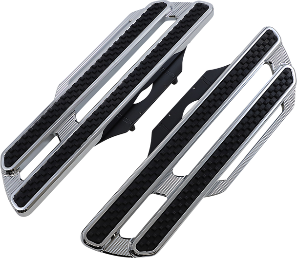 Arlen Ness 410-019 Method Driver Floorboards - Extended - Chrome