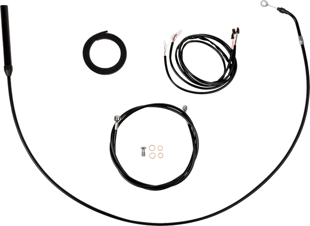 La Choppers LA-8062KT3-19B Complete Plug-and-Play Cable Kit - 21-22 Flh - Black