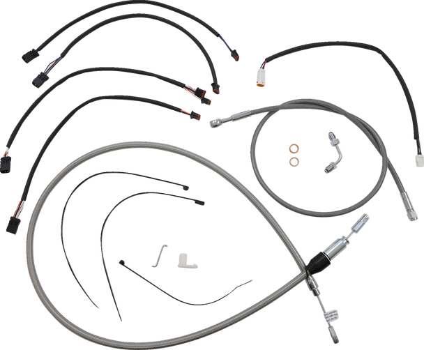 Magnum Shielding 5891181 Xr Handlebar Installation Kit - Stainless Steel/Chrome