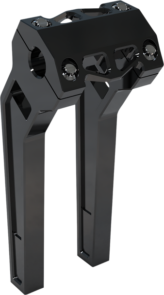 La Choppers La-7471-10B Performance Risers - Pullback - 10" - Black Anodized