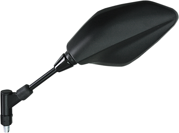 Emgo 20-34932 Mirror - Side View - Polygon - Black - Left
