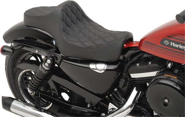 Drag Specialties Predator Double Diamond 2-Up Seat for XL XR Sportster 1200 883