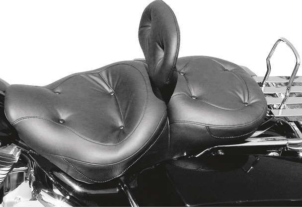 Mustang 75465 Wide Regal Touring One Piece Seat for Harley Davidson FLHR/FLHX