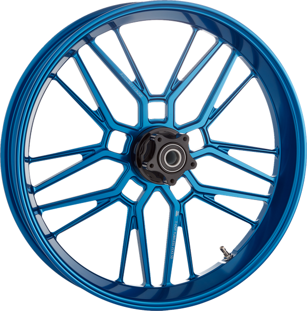 Arlen Ness 330-014 Rim - Split-Spoke - Blue - 21x3.5